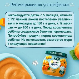 ФРУТОНЯНЯ Пюре 80г тыквенное