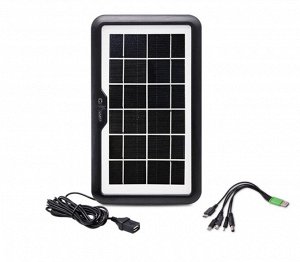Солнечная панель для зарядки устройств Solar Panels 6V 3,8W + Светильник 10W