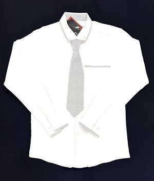 Рубашка с галстуком на клепках Njn