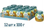 ФРУТОНЯНЯ Пюре 100г груша натуральное большая упаковка 12 шт