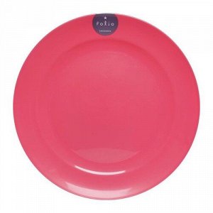 Тарелка Фолио розовая диаметр 18. 1 см
