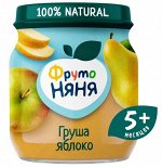 ФРУТОНЯНЯ Пюре 100г груша-яблоко натуральное