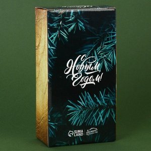 Свечи в стакане новогодние «Новый год: Чудеса случаются», набор, 2 шт., аромат белый орех и ель