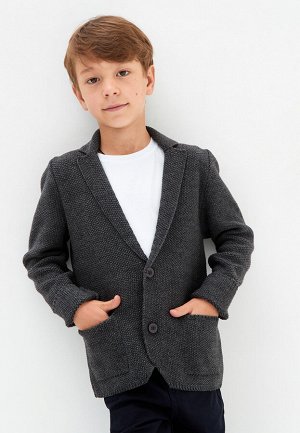 Пиджак для мальчика,т.серый