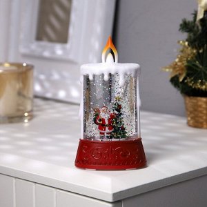 Светодиодная фигура «Дед Мороз» 8 x 14.5 x 4.2 см, пластик, батарейки АААх2 (не в комплекте), свечение тёплое белое