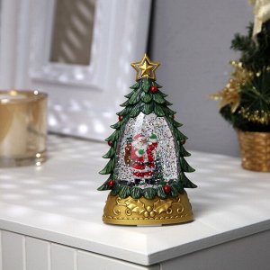 Светодиодная фигура «Дед Мороз с подарками» 9 x 15 x 4 см, пластик, батарейки АААх2 (не в комплекте), свечение тёплое белое