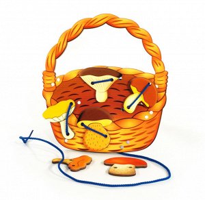 Шнуровка "Корзина с грибами"