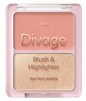 Диваж DIVAGE Палетка для лица 01 Диваж Duo Face Palette тон 01, Divage (акция до 31 августа)