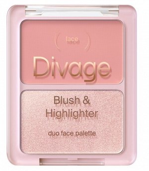 Диваж DIVAGE Палетка для лица 02 Диваж Duo Face Palette тон 02, Divage (акция до 31 августа)