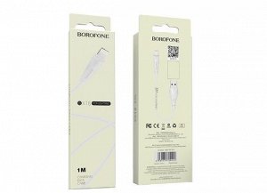 Кабель Borofone BX18 Lightning - USB белый, 1м