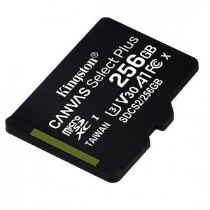 Карта памяти MicroSDHC Kingston Canvas Select Plus 256GB cl10 UHS-I, SDCS2/256GBSP