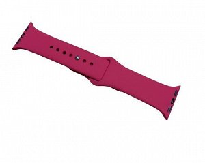 Ремешок Watch Series 38mm/40mm/41mm силиконовый rose red, SM #32