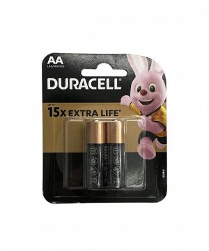 Батарейка AA Duracell LR06 2-BL, цена за 1 упаковку