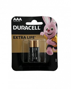 Батарейка AAA Duracell LR03 2-BL цена за 1 упаковку