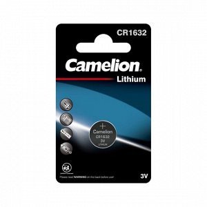 Элемент литиевый Camelion CR1632 (1-BL) 1шт
