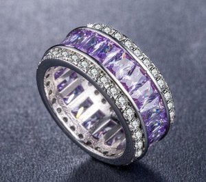 Кольцо Светло-фиолетовый камень