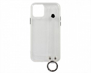 Чехол iPhone 11 Pro Cиликон с ремешком (прозрачный)