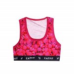 Спортивный топ с малиной &quot;CATFIT&quot; женский (90002)
