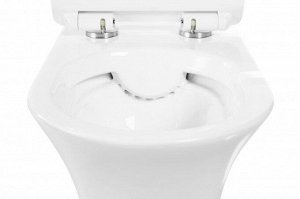 Унитаз подвесной BelBagno Ancona, безоб, м/лифт, метал. кр. (BB1224CHR-SM+BB2011SC)***