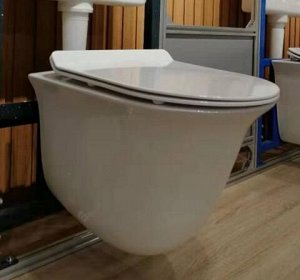 Унитаз подвесной Golden Frog LT051E-R, безободковый