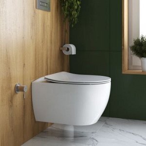 Унитаз подвесной CEZARES COMFORT, безоб.,soft close,(CRZ-191-TH+CRZ-2316-SC)