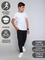 Брюки &quot;Спорт&quot; черный матовый