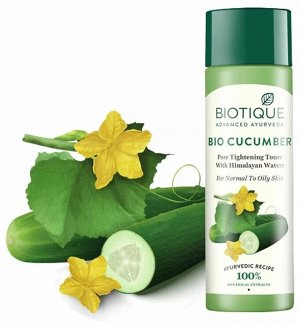 Bio Cucumber Pore Tightening Freshener With Himalayan Waters/ Тоник Для Лица Биотик Био Огурец С Гималайской Водой