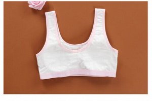 Комплект нижнего белья для девочки (топ+трусы-шортики, цвет белый/розовый, принт "хэлоу китти")