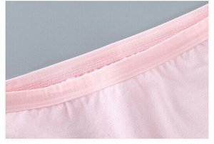 Комплект нижнего белья для девочки (топ+трусы-шортики, цвет бежевый, принт "надпись")