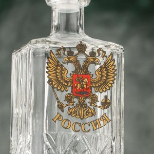 Графин «Герб России», 500 мл, форма МИКС