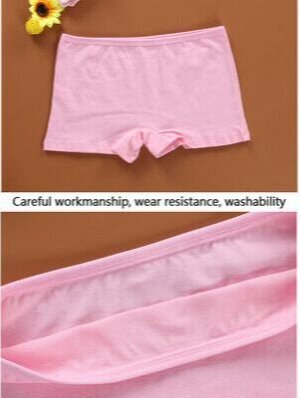 Комплект нижнего белья для девочки (топ-бюстгальтер + трусики-боксеры, цвет розовый)