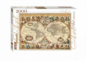 Степ. Пазл 2000 арт.84003 "Историческая карта мира"