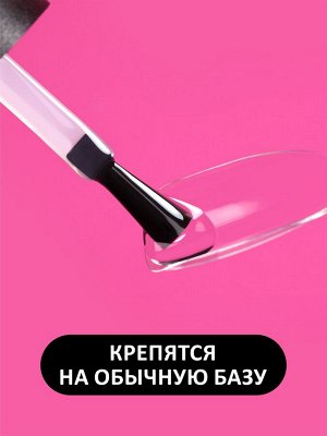 Гелевые типсы "Классический Миндаль" глянец, (12 размеров - 120 шт)