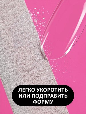 foxy.expert Гелевые типсы &quot;Классический Миндаль&quot; глянец, (12 размеров - 120 шт)