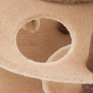 Комплекс для кошек с когтеточкой, угловой, разборный, 60 х 60 х 92 см, бежевый
