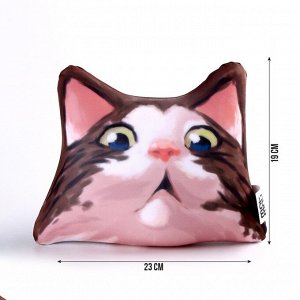 Антистресс подушка «Удивлённый кот»