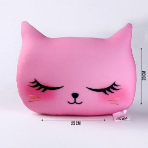 Антистресс подушка «Котик», розовый