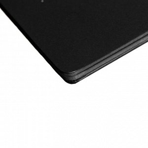 Скетчбук А5,30 черных листов плотность110 гр,твердая подложка,на гребне,Космос МИКС
