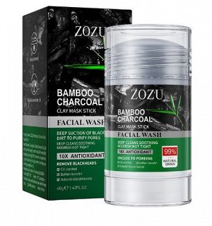 ZOZU BAMBOO CHARCOAL маска для лица в стике, с бамбуковым углем и глиной, 40г