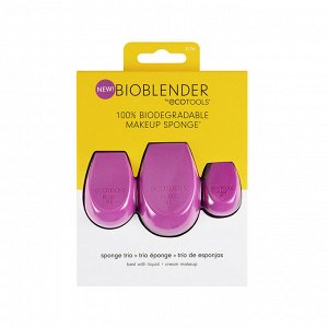 Набор биоразлагаемых спонжей для макияжа EcoTools Bioblender Makeup Sponge Trio