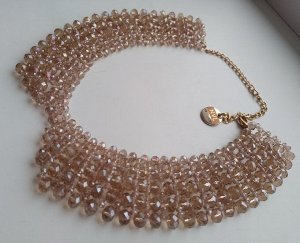 Ожерелье — воротничок из стекляруса "NVL"
