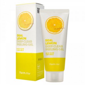 Farm Stay Пилинг-скатка с лимоном FarmStay Real Lemon Deep Clear Peeling Gel