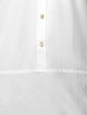 Удлиненная блузка из хлопка