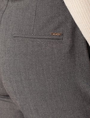 Прямые брюки из фактурной поливискозы