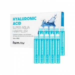Увлажняющие филлеры для сухих волос FarmStay Hyaluronic Acid Super Aqua Hair Filler