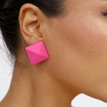 Серьги яркие &quot;Пирамида&quot;, арт.018.597