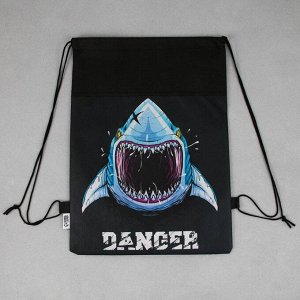 ArtFox STUDY Мешок для обуви Danger, нетканое полотно, размер 41x30 см