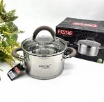 Кастрюля из нержавеющей стали с крышкой FESSLE диаметр 16 см (1,9 л)
