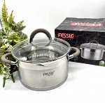 Кастрюля из нержавеющей стали с крышкой FESSLE диаметр 22 см (4,7 л)
