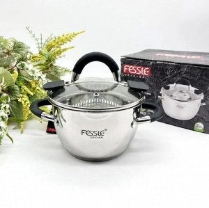 Кастрюля из нержавеющей стали с крышкой FESSLE диаметр 16 см (2 л)